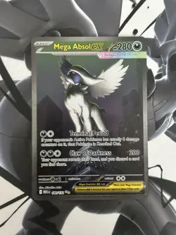 Pokemon TCG Mega Evolution Mega Absol EX SIR 180/132 NM PACK FRESH - Image 1