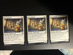 3x Hare Apparent Rabbit Foundations MTG Magic The Gathering - Image 1