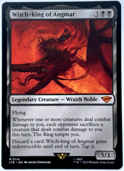 MTG Witch-king of Angmar The Lord of the Rings: Tales of Middle-earth 0114 NM - Image 1