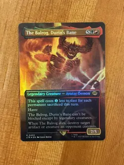 The Balrog, Durin's Bane, R 0405, NM, Foil, MTG, LotR, Lord Rings Non-Serialized - Image 1