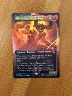 The Balrog, Durin's Bane, R 0405, NM, Foil, MTG, LotR, Lord Rings Non-Serialized - Image 2