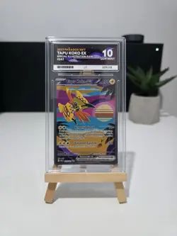 ACE 10 Tapu Koko EX 247/182 SIR Paradox Rift Illustration Rare PSA Pokemon Card - Image 1