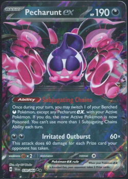 Pecharunt EX 039/064 Shrouded Fable Holo Double Rare Pokemon Card TCG English NM - Image 1
