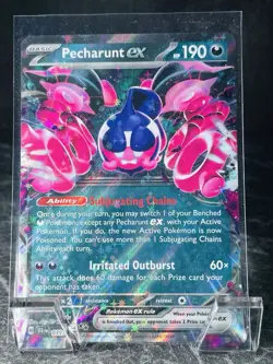 Pecharunt EX 039/064 Holo Double Rare Shrouded Fable Pokemon TCG English - Image 1