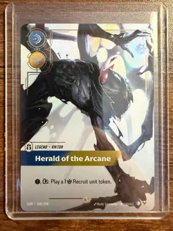 League of Legends Viktor Herald of the Arcane Legend Holo Card OGN 308/298 NM - Image 1