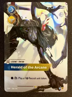 League of Legends Viktor Herald of the Arcane Legend Holo Card OGN 308/298 NM - Image 2