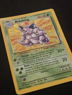 1999 Pokemon TCG Base Set Nidoking #11/102 Holo Rare NM Vintage WOTC Card - Image 3