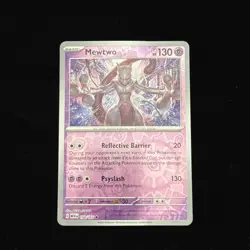 Pokemon TCG Mewtwo 150/165 Scarlet & Violet 151 Reverse Holo Card - Image 1