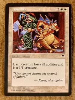 Humility [Tempest] Excellent [MTG] Reserved List - Magic the Gathering Card - Image 1