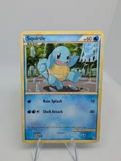 Squirtle 63/95 HGSS Unleashed Pokemon TCG Card - LP - Image 1