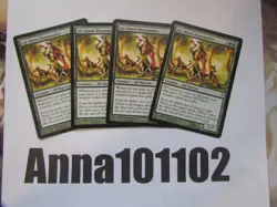 *30,FEB21 MTG Lys Alana Huntmaster x4 4x Green common Lorwyn - Image 1