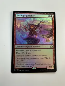MTG Magic the Gathering Lorywn Eclipsed ECL Hexing Squelcher FOIL #145 - Image 1