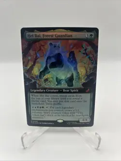 Magic the Gathering Avatar Hei Bai Forest Guardian 0205 Mythic Extended Foil MTG - Image 1