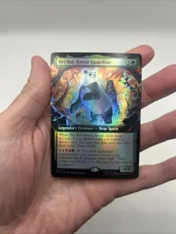 Magic the Gathering Avatar Hei Bai Forest Guardian 0205 Mythic Extended Foil MTG - Image 3