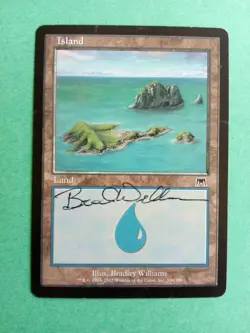 MTG Magic Island #336 Signed Artist Proof x1 Onslaught Brad Williams - Image 1