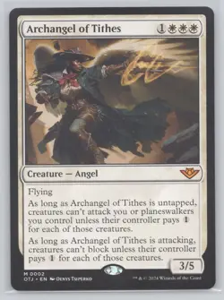 Archangel of Tithes Normal M Outlaws of Thunder Junction 2 NM - Image 1
