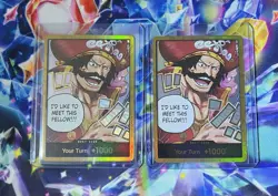 One Piece Gol.D.Roger GOLD DON!! Card (OP-13) English X 2 - Image 1