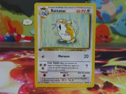 Pokemon 1st Edition Raticate 40/102 Base Set French Rare 1999 LP Lightly Played - Image 1