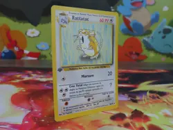 Pokemon 1st Edition Raticate 40/102 Base Set French Rare 1999 LP Lightly Played - Image 2
