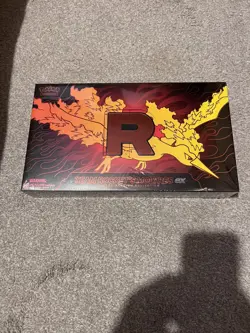 Pokemon TCG Team Rocket's Moltres EX Ultra Premium Collection UPC - TEAR IN SEAL - Image 1