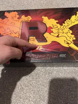 Pokemon TCG Team Rocket's Moltres EX Ultra Premium Collection UPC - TEAR IN SEAL - Image 2