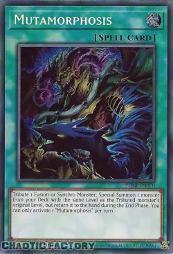 YUGIOH PHNI-EN070 Mutamorphosis Secret Rare 1st Edition NM - Image 1
