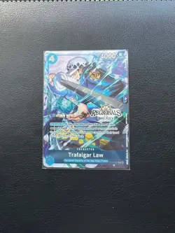 One Piece Tcg Op07-047 Trafalgar Law 2025-26 Textured Regionals Promo RARE - Image 2