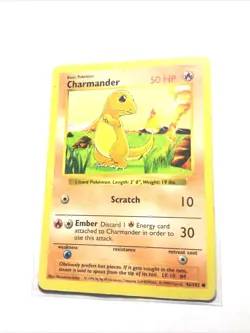CHARMANDER - 46/102 - Base Set SHADOWLESS - Pokemon Card - HP - Image 1
