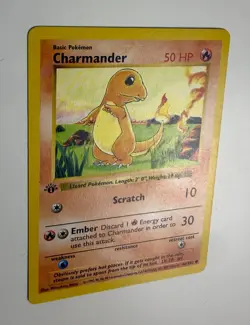 1999 WOTC POKEMON BASE SET SHADOWLESS 1ST EDITION CHARMANDER 46/102 COMMON NM - Image 5