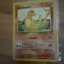 Pokemon Card Games Charmander Base Set 46/102 NO Shadowless NM+ 1999 - Image 2