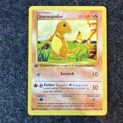 CHARMANDER Pokemon Card - WOTC 1st Edition Base Set Shadowless 46/102 MINT/NM - Image 1
