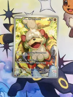 Hisuian Growlithe 181/167 Twilight Masquerade Pokemon Near Mint Pokemon Card - Image 1