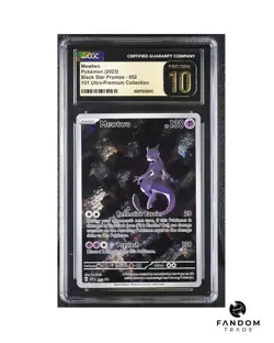 CGC 10 PRISTINE Mewtwo 052 Black Star Promo Pokemon 151 Ultra Premium Collection - Image 1