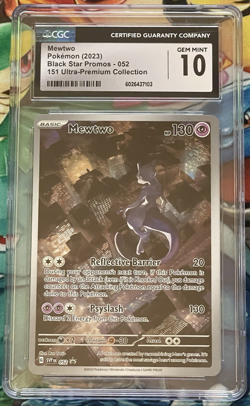 Mewtwo 052 Pokemon Black Star Promo 151 Ultra Premium Collection CGC 10 Gem - Image 1