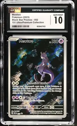 Mewtwo 052 Pokemon Black Star Promo 151 Ultra Premium Collection CGC 10 Gem - Image 2