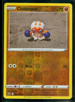 Pokemon CLOBBOPUS 091/198 Chilling Reign - Rev Holo - - MINT - Image 1