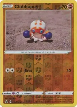 Pokemon - Clobbopus 091/198 - Reverse Holo - Chilling Reign - NM/M - Image 1