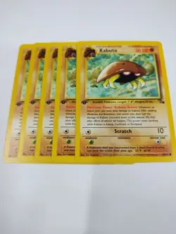 NEVER PLAYED NICE 1999 Pokemon Fossil 1st Edition Kabuto 50/62 Nice near Mint - Image 1