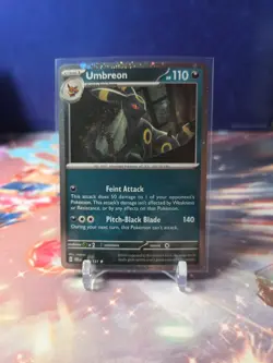 Umbreon 059/131 Cosmos Holo Pokemon TCG Prismatic Evolutions HALF SWIRL - Image 1