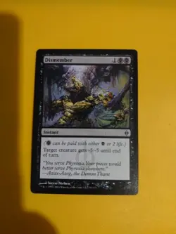 Dismember. InSTANT New Phyrexia. Magic the Gathering Card. - Image 1