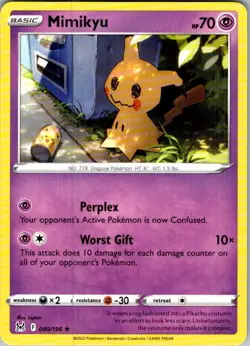 Pokemon | SWSH11: Lost Origin | Mimikyu | 080/196 | Normal | NM - Image 1