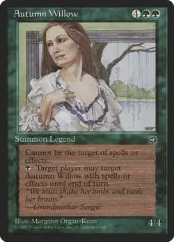 MTG Autumn Willow NM Homelands HML Reserved List Magic card old school - Image 1