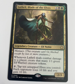 Lathril, Blade Of The Elves R 0242 FDN Foundations MTG Golgari Elf Commander - Image 1