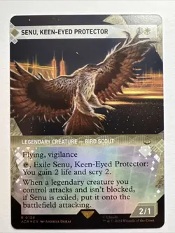 MTG Senu Keen-Eyed Protector 0128 | SHOWCASE FOIL | NM Near Mint | creed acr - Image 1