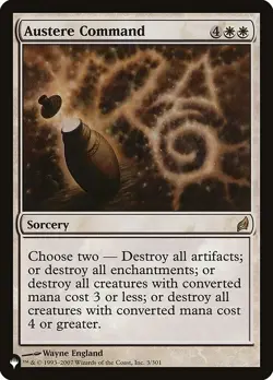 [MTG] Austere Command (LRW-3) (PLST) NM - Image 1