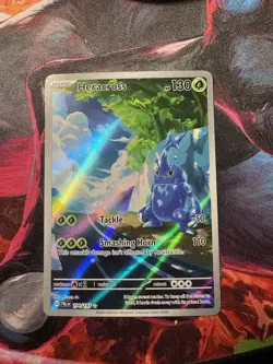 Pokemon Heracross Full Art Illustration Rare Holo 194/193 Sv02 Paldea Evolved - Image 1