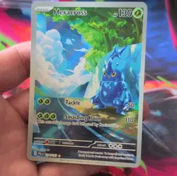 Pokemon Heracross Illustration Rare Holo 194/193 Sv02: Paldea Evolved - Image 3