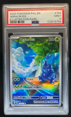 2023 Pokemon SV Paldea Evolved Heracross #194/193 PSA 9 - Image 1