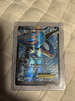 Pokemon TCG Primal Clash Holo Full Art Ultra Rare Kyogre EX 148/160 Error Miscut - Image 1