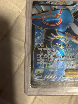 Pokemon TCG Primal Clash Holo Full Art Ultra Rare Kyogre EX 148/160 Error Miscut - Image 4